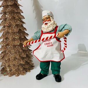 "Master Candy Cane Maker" Santa from the Possible Dreams Clothtique collection